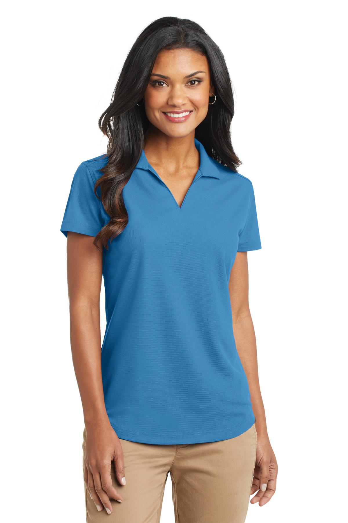 Port Authority Women's Dry Zone Grid Polo L572 Celadon Blue