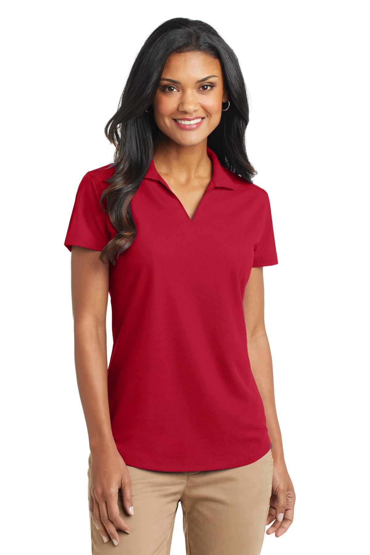 Port Authority Women's Dry Zone Grid Polo L572 Engine Red