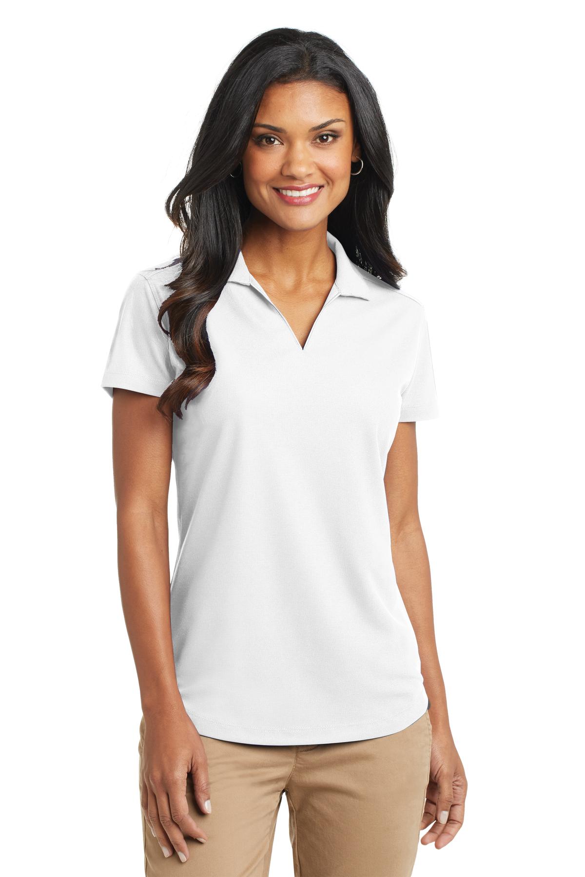 Port Authority Women's Dry Zone Grid Polo L572 White