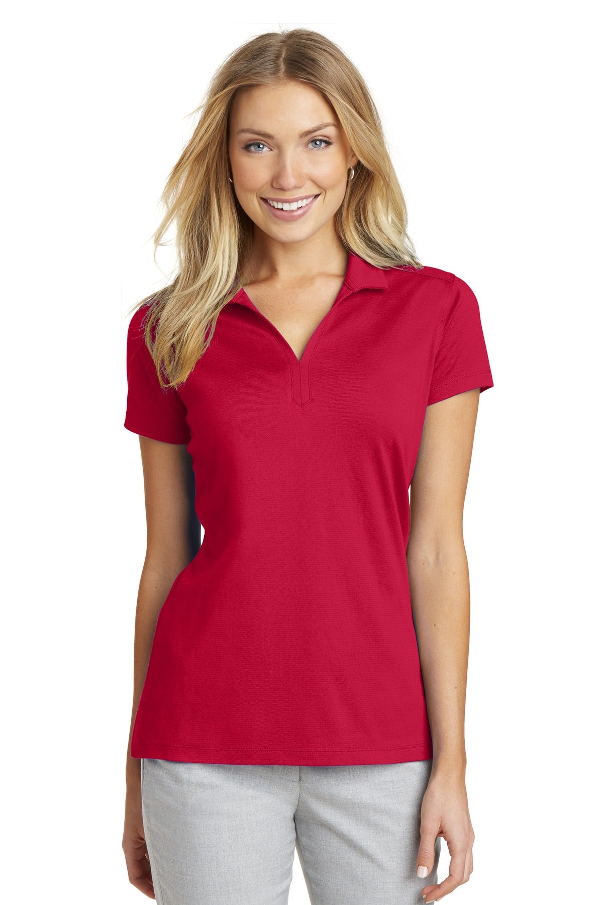 Port Authority Women's Rapid Dry Mesh Polo L573 Engine Red