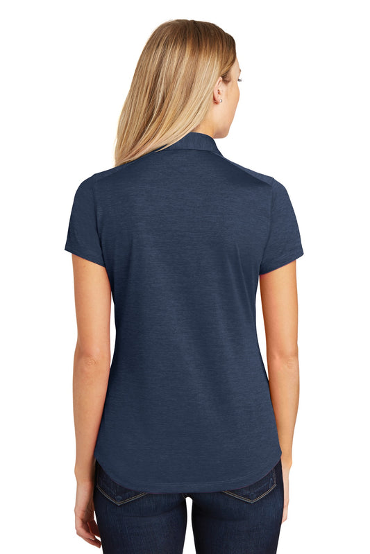 Port Authority Women's Digi Heather Performance Polo. L574 Dress Blue Navy