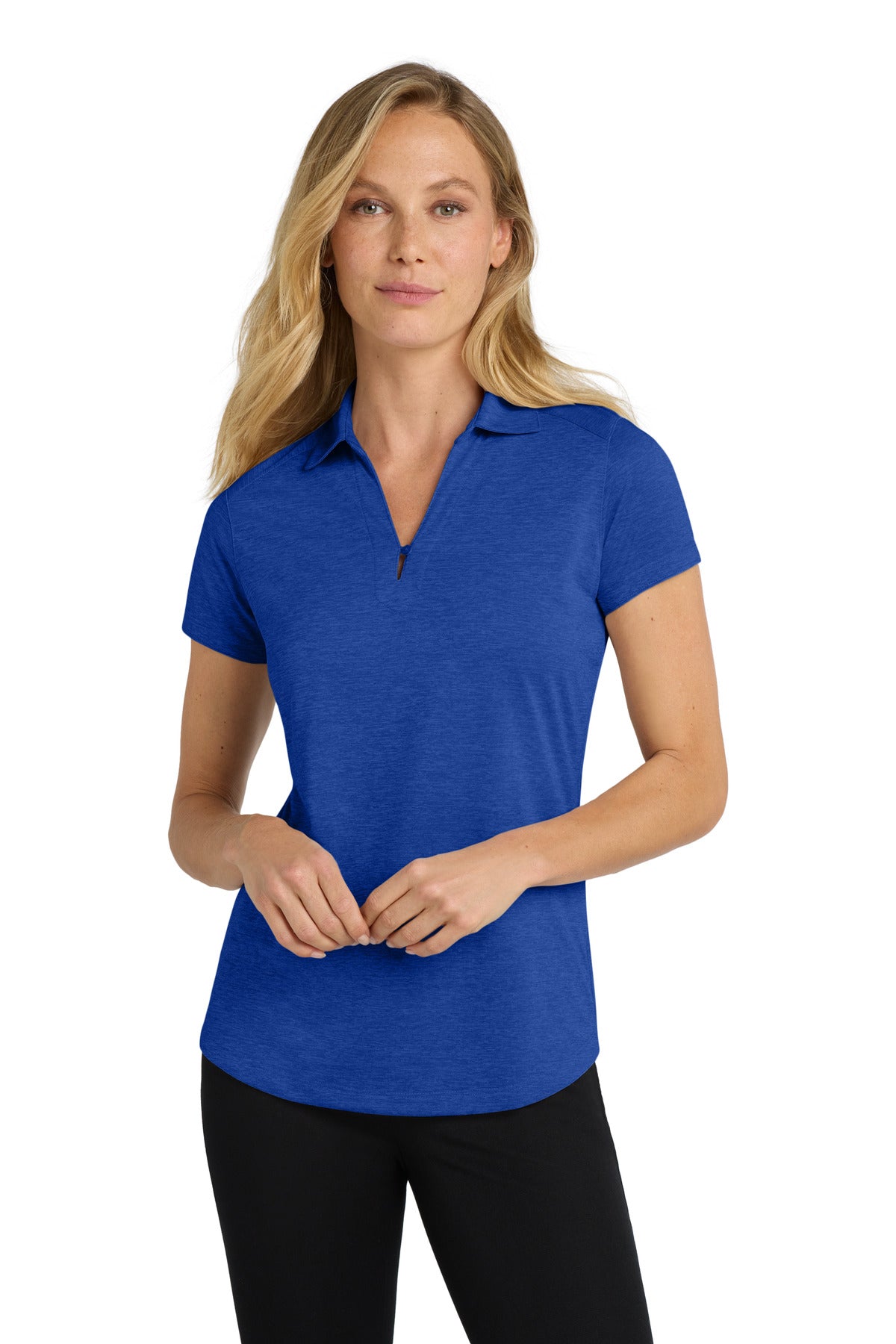 Port Authority Women's Digi Heather Performance Polo L574 True Royal