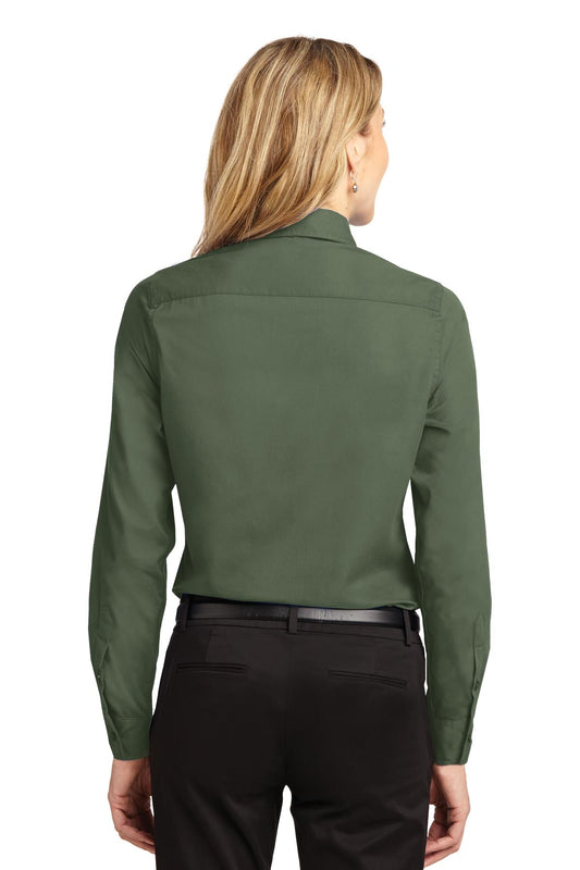 Port Authority Women's Long Sleeve Easy Care Shirt. L608 Clover Green