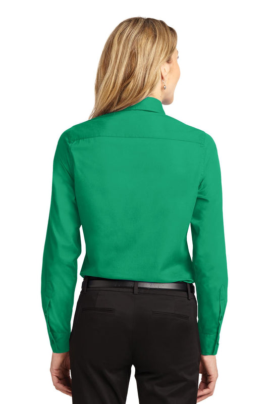 Port Authority Women's Long Sleeve Easy Care Shirt. L608 Court Green