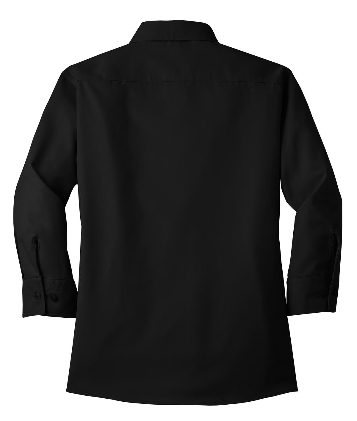Port Authority Women's 3/4-Sleeve Easy Care Shirt. L612 Black