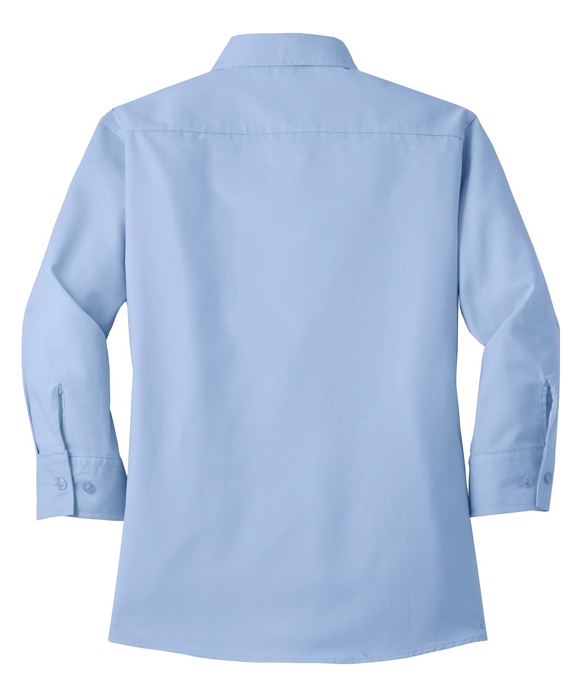 Port Authority Women's 3/4-Sleeve Easy Care Shirt. L612 Light Blue