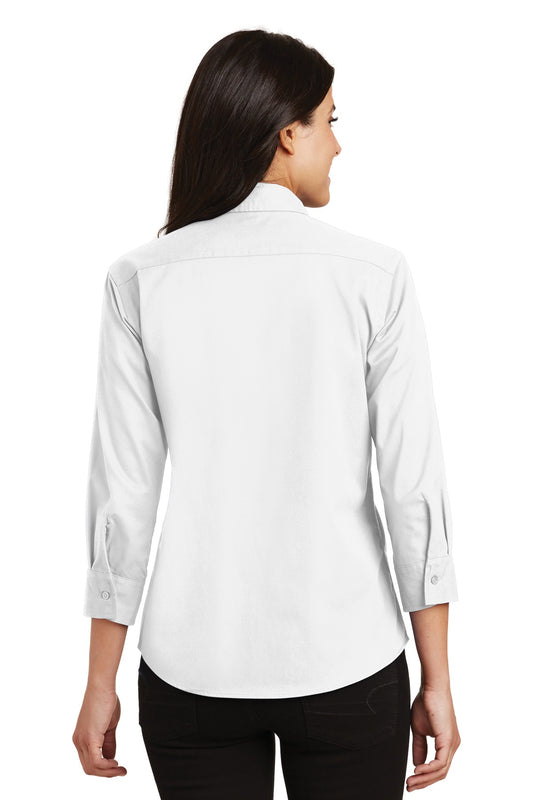 Port Authority Women's 3/4-Sleeve Easy Care Shirt. L612 White
