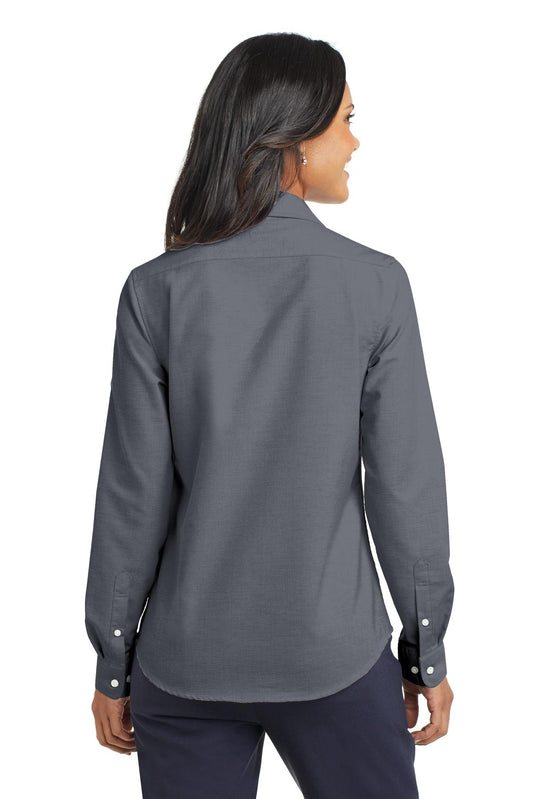 Port Authority Women's SuperPro Oxford Shirt. L658 Black