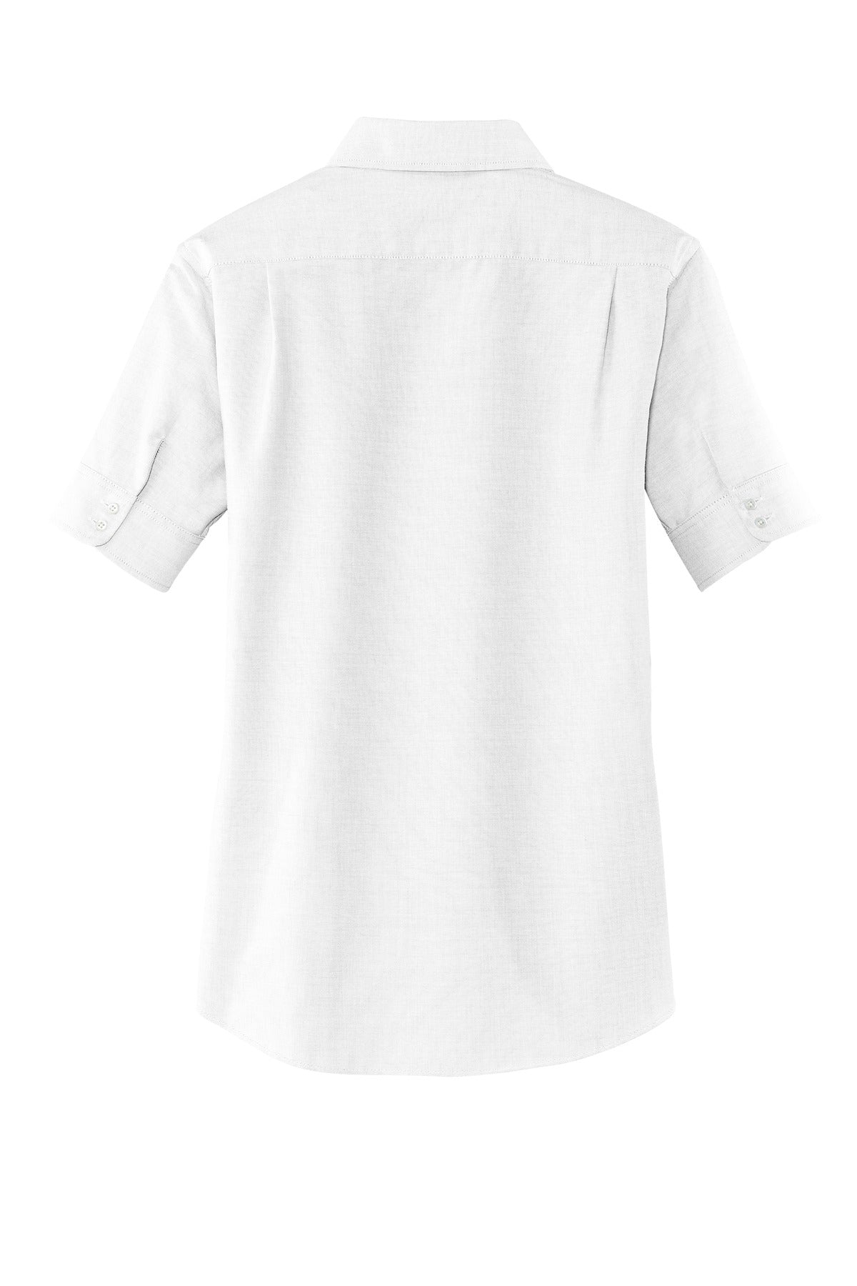 Port Authority Women's Short Sleeve SuperPro Oxford Shirt. L659 White