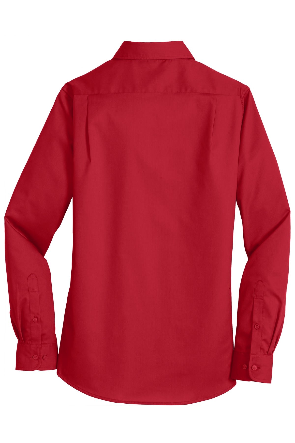 Port Authority Women's SuperPro Twill Shirt. L663 Rich Red