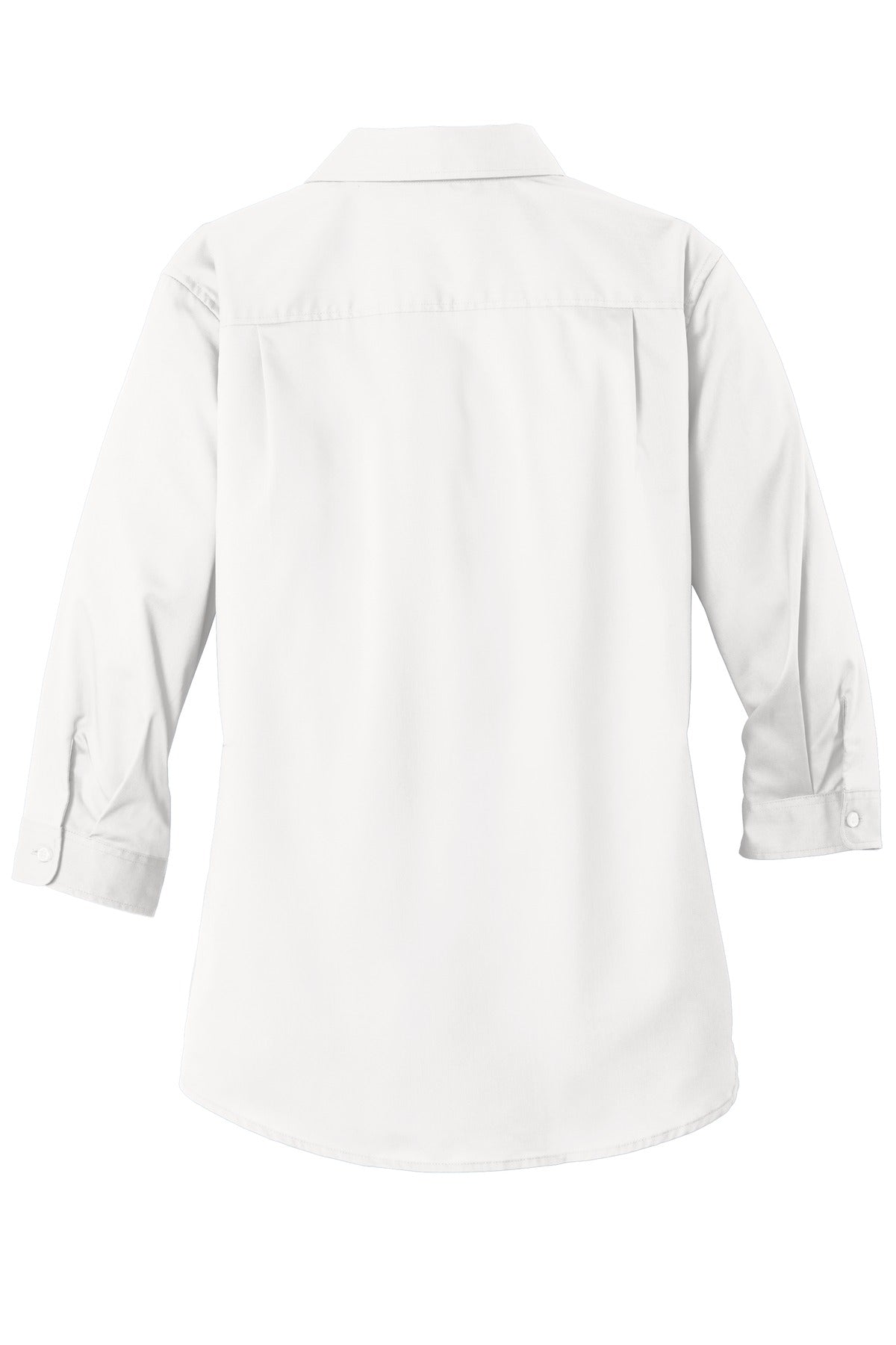 Port Authority Women's 3/4-Sleeve SuperPro Twill Shirt. L665 White