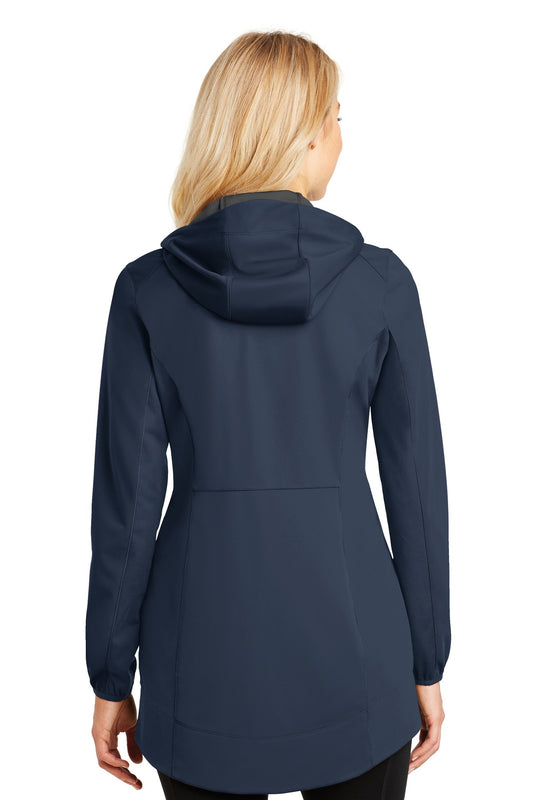 Port Authority Women's Active Hooded Soft Shell Jacket. L719 Dress Blue Navy
