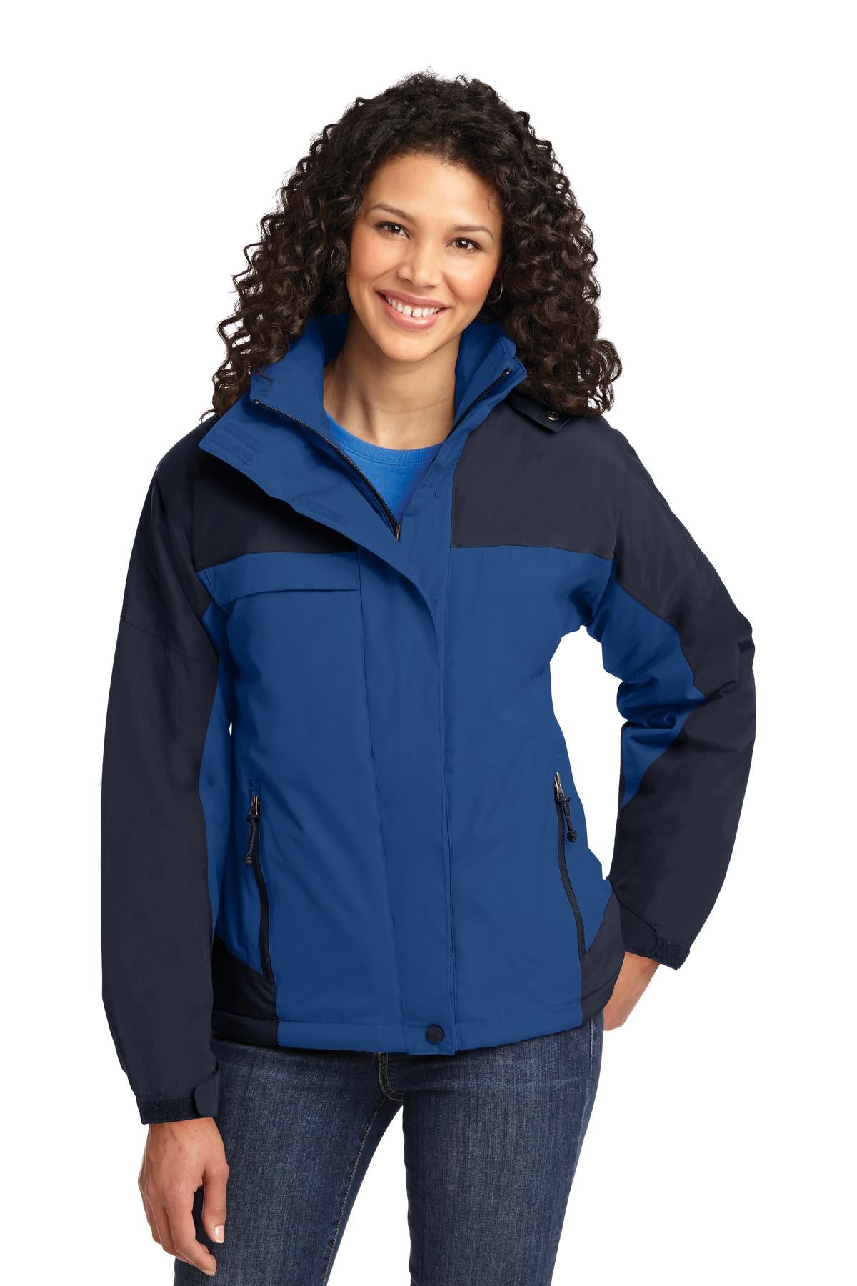Port Authority Women's Nootka Jacket. L792 Regatta Blue/ Navy