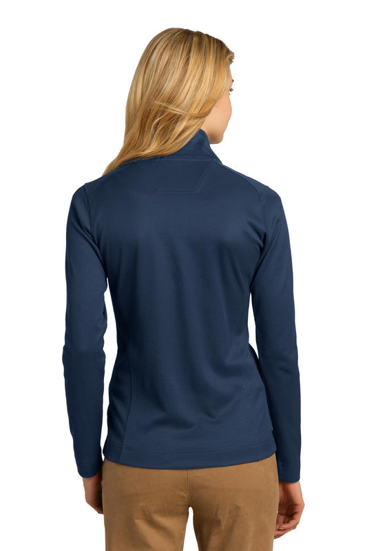 Port Authority Women's Vertical Texture Full-Zip Jacket. L805 Regatta Blue/ Iron Grey