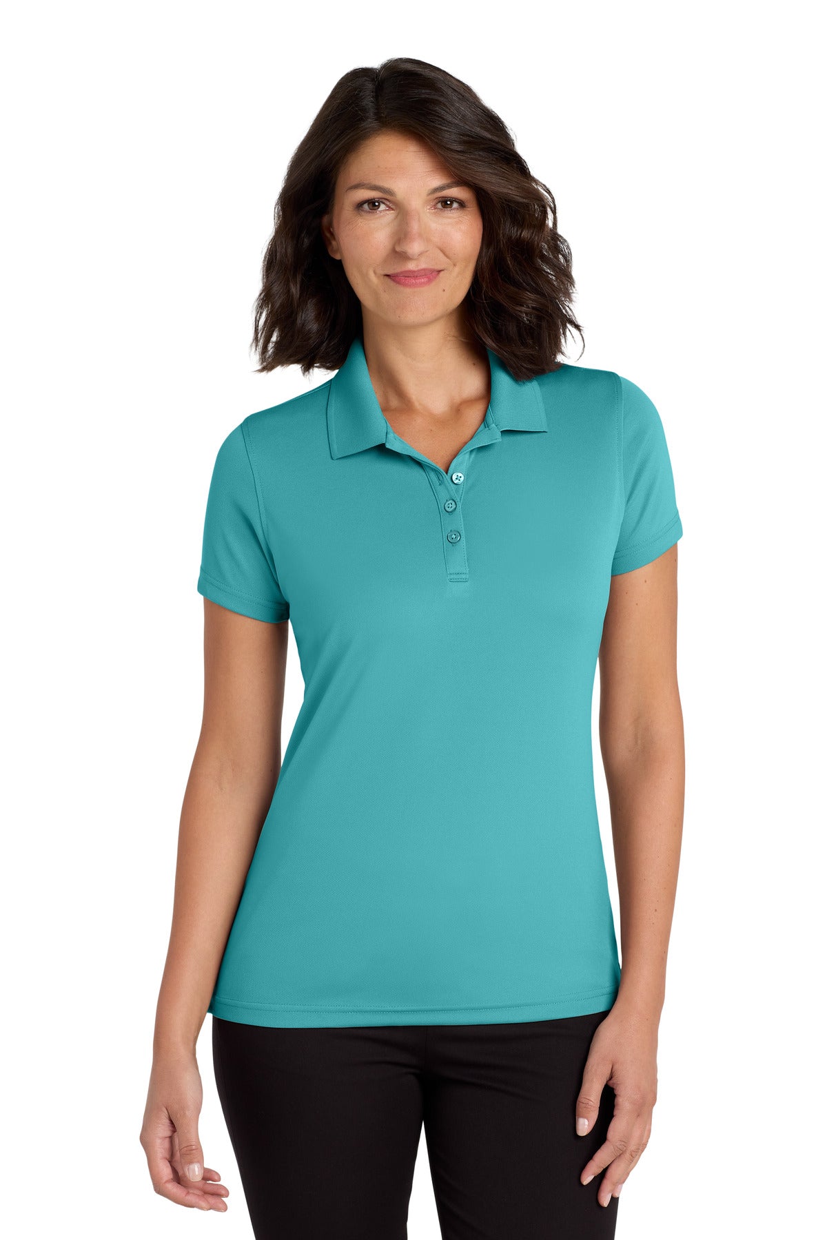 Port Authority Women's Dry Zone UV Micro-Mesh Polo LK110 Aquamarine