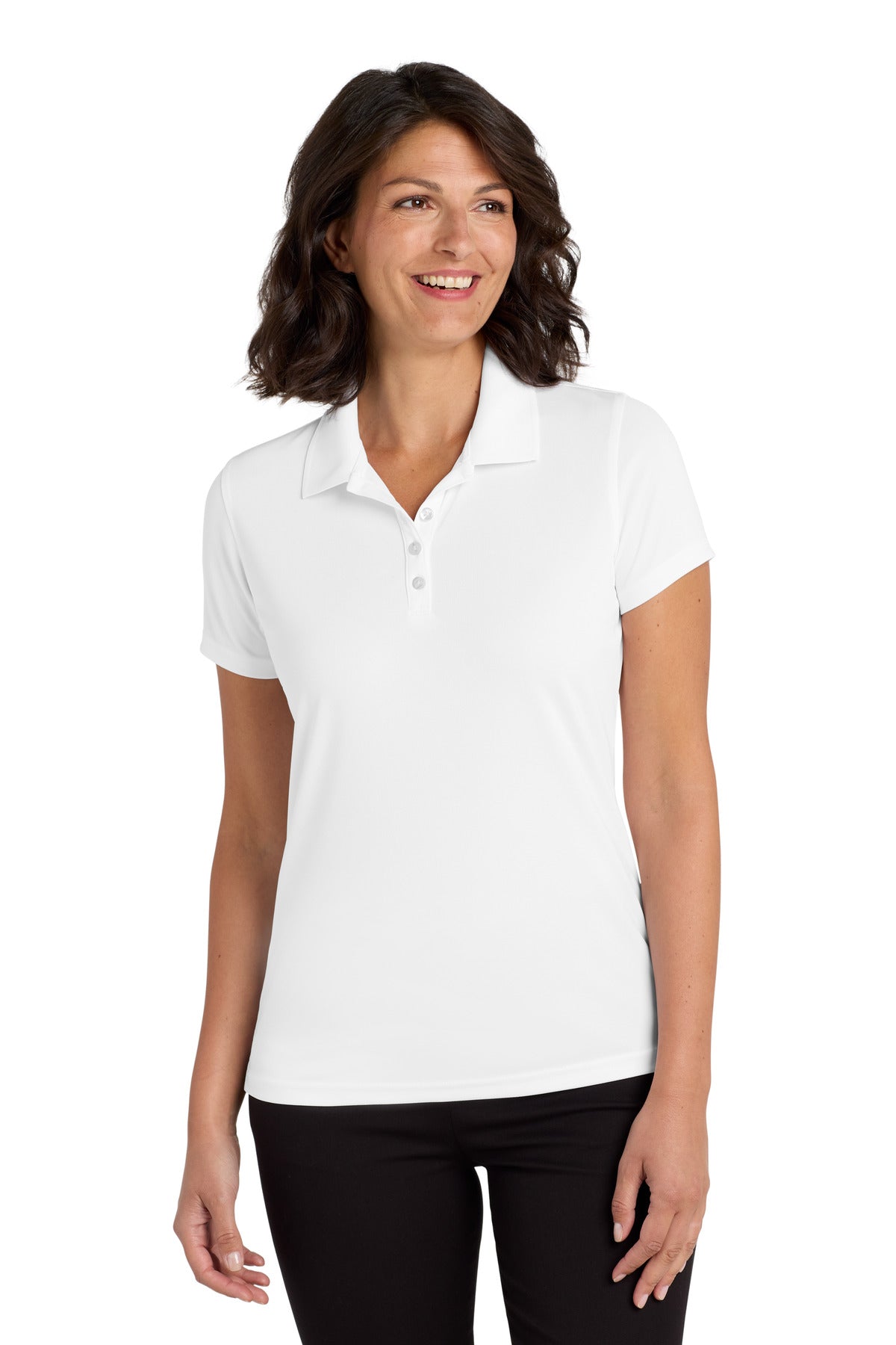 Port Authority Women's Dry Zone UV Micro-Mesh Polo LK110 White