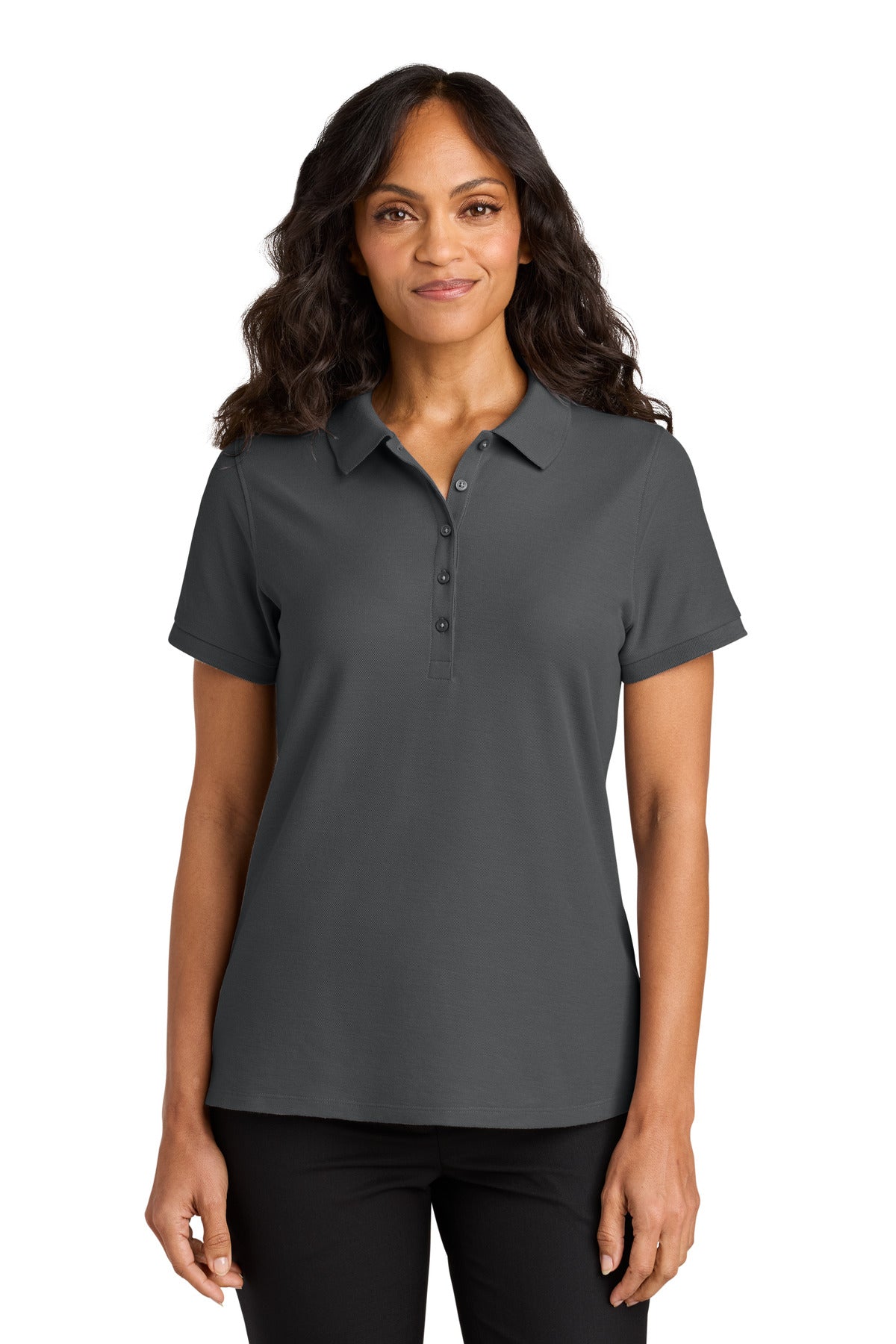 Port Authority Women's Wearever Signature Pique Polo LK200 Storm Grey