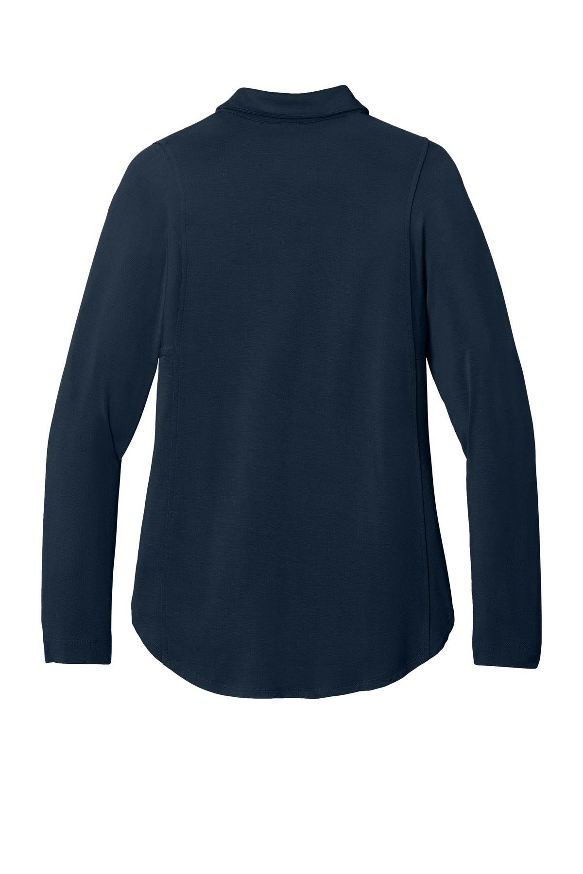 Port Authority Women's Luxe Knit Button Tunic LK5602 River Blue Navy