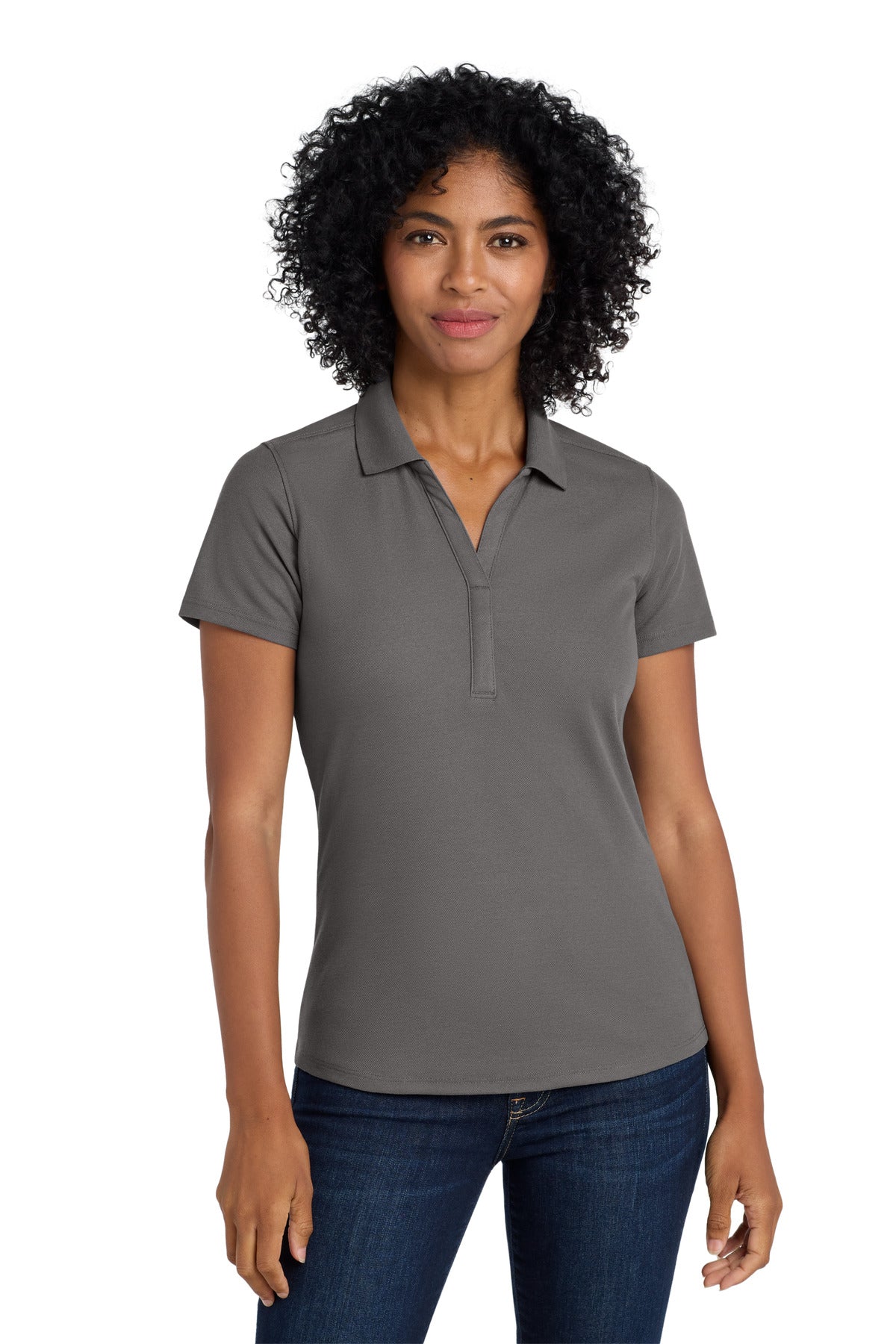 Port Authority Women's EZPerformance Pique Polo LK600 Sterling Grey