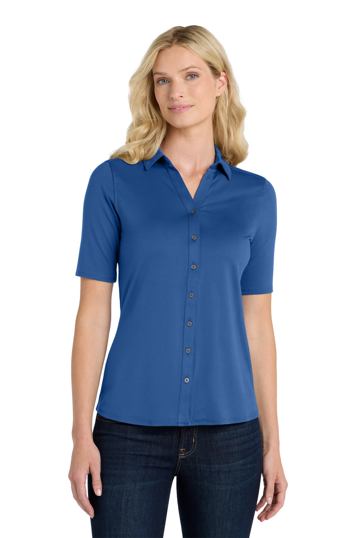 Port Authority Women's City Stretch Top LK682 True Blue