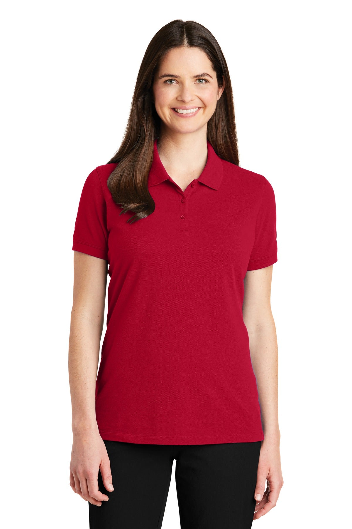 Port Authority Women's EZCotton Polo LK8000 Apple Red