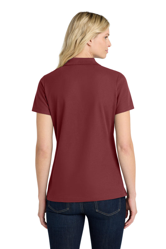 Port Authority Women's SuperPro React Polo. LK810 Burgundy