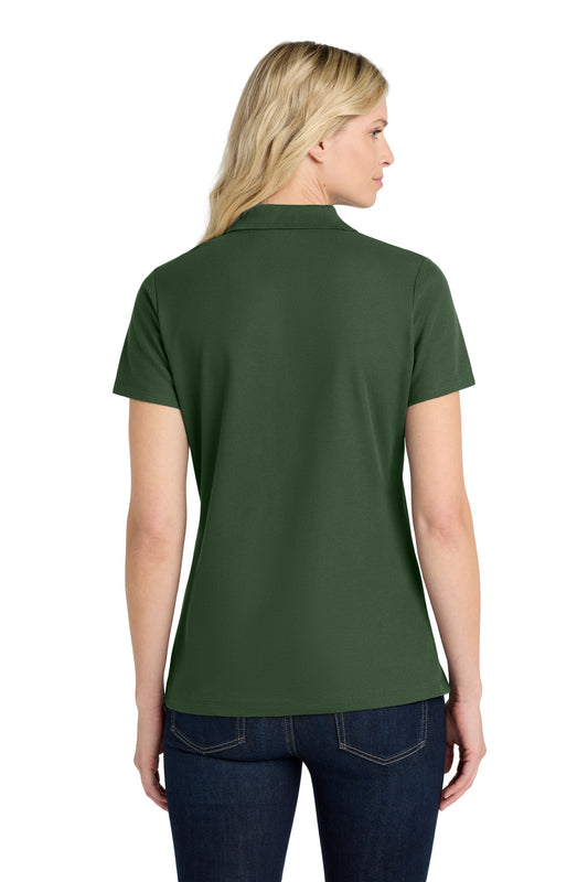 Port Authority Women's SuperPro React Polo. LK810 Dark Green