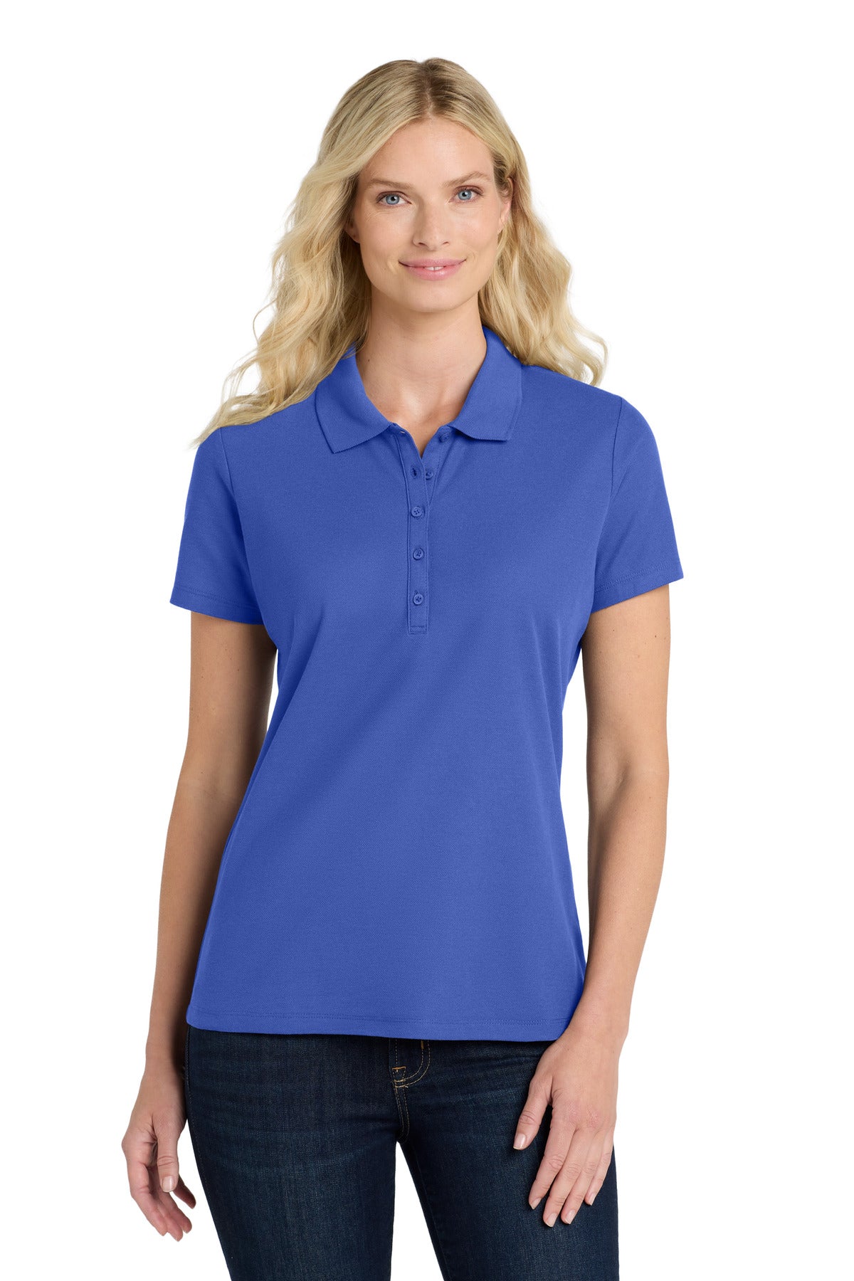 Port Authority Women's SuperPro React Polo LK810 True Royal