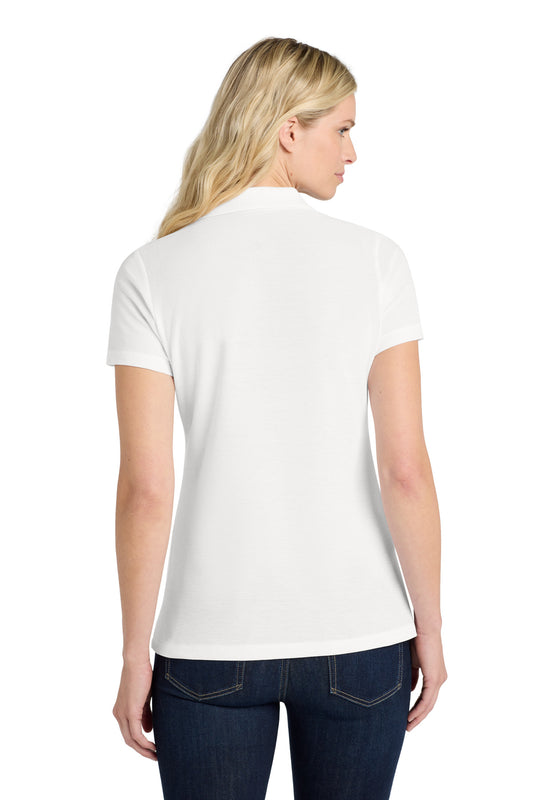 Port Authority Women's SuperPro React Polo. LK810 White