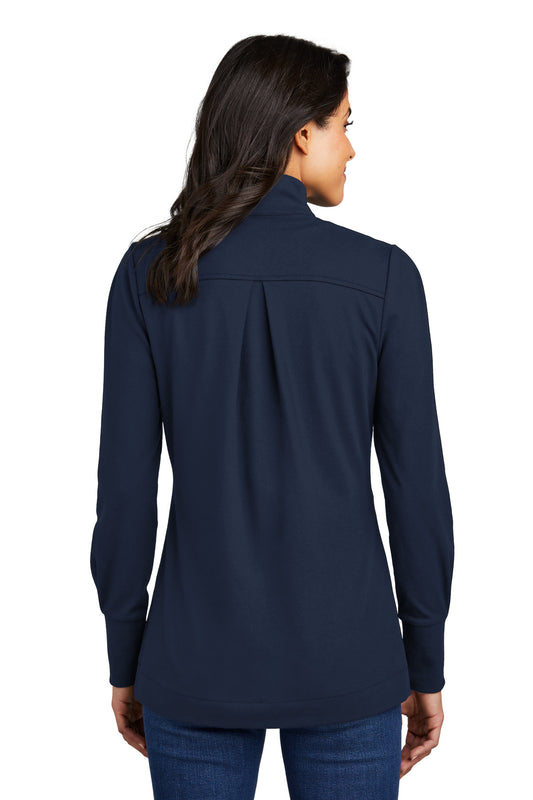 Port Authority Women's Fairway Stretch 1/4-Zip LK829 River Blue Navy