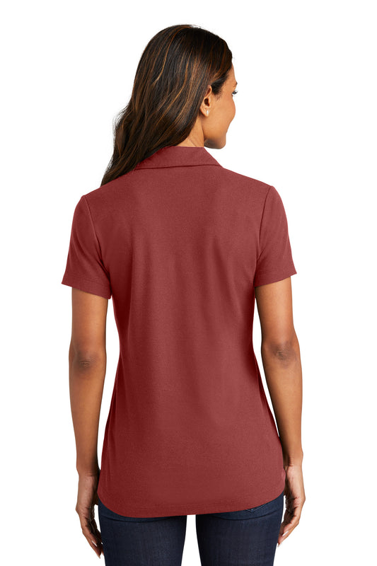 Port Authority Women's C-FREE Cotton Blend Pique Polo LK867 Garnet