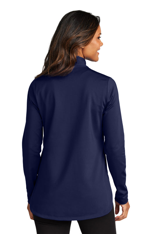 Port Authority Women's C-FREE Double Knit 1/4-Zip LK880 True Navy