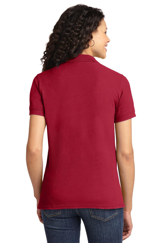 Port & Company Women's Core Blend Pique Polo. LKP155 Red