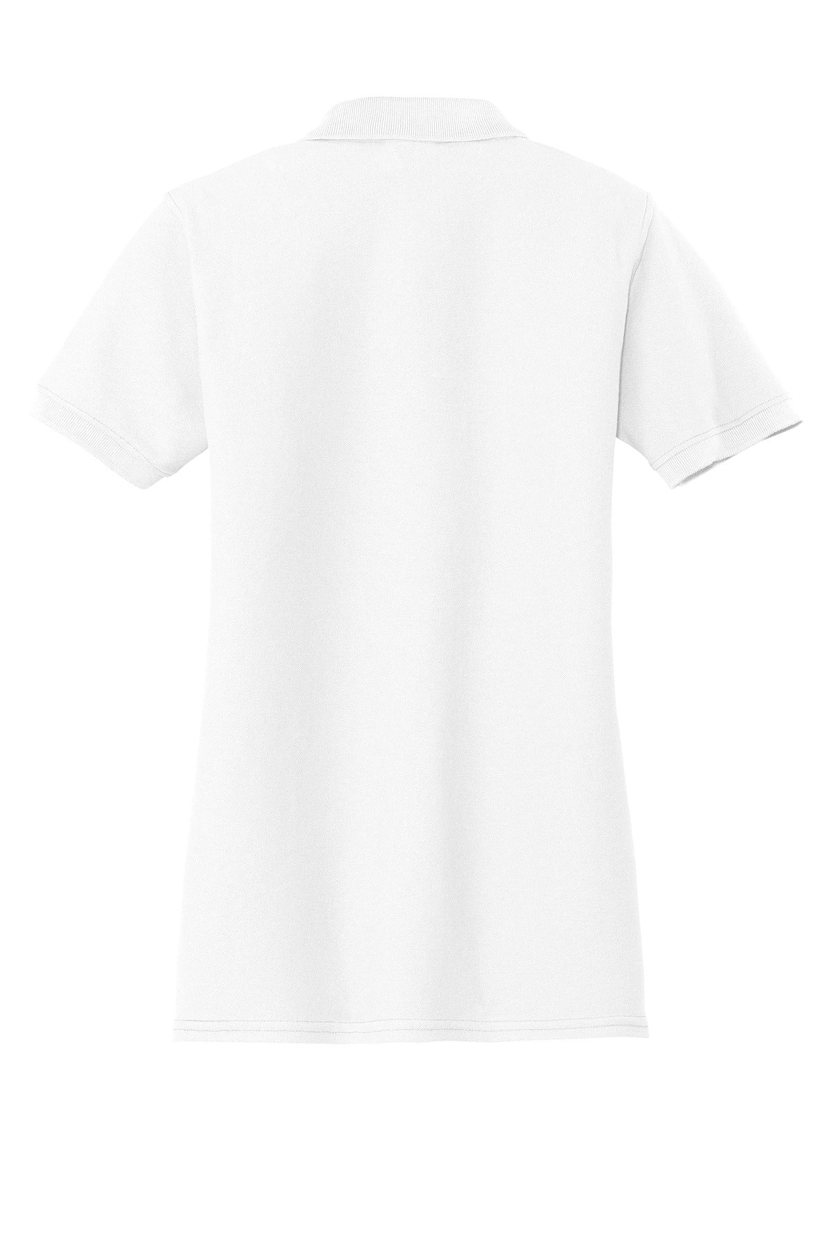 Port & Company Women's Core Blend Pique Polo. LKP155 White