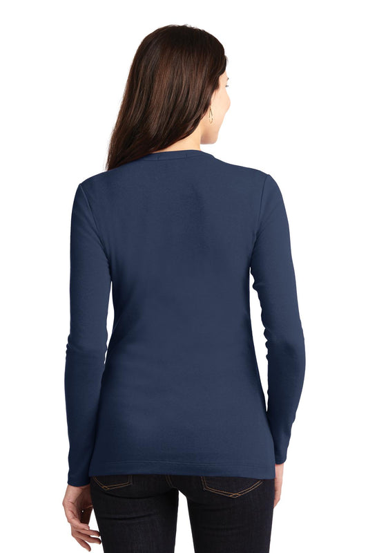 Port Authority Women's Concept Stretch Button-Front Cardigan. LM1008 Dress Blue Navy