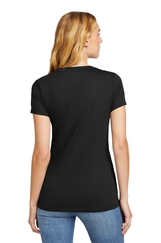 New Era Women's Heritage Blend V-Neck Tee. LNEA101 Black