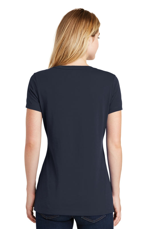 New Era Women's Heritage Blend V-Neck Tee. LNEA101 True Navy