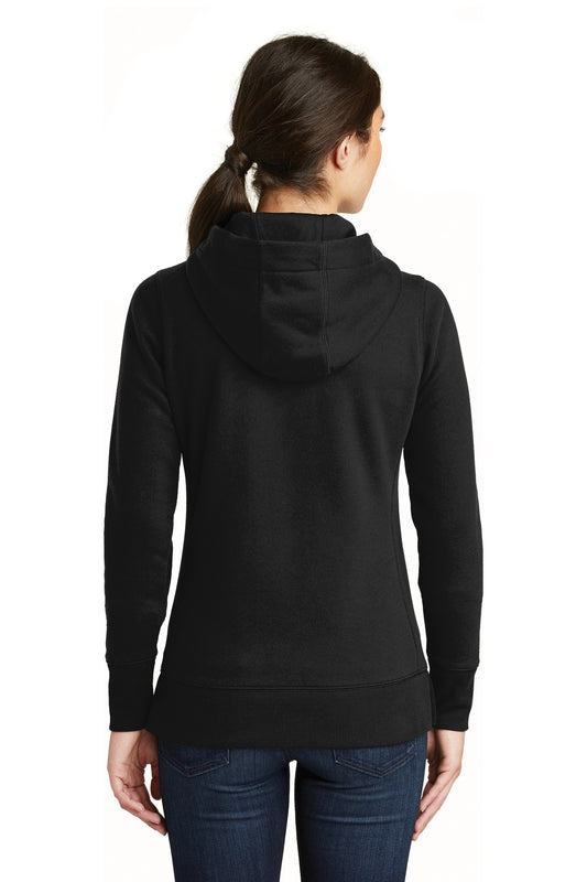 New Era Women's French Terry Full-Zip Hoodie. LNEA502 Black