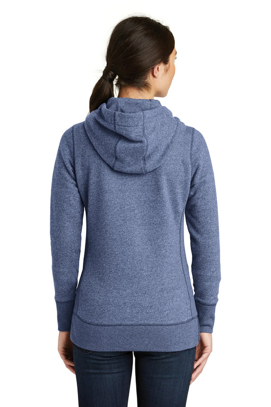 New Era Women's French Terry Full-Zip Hoodie. LNEA502 Dark Royal Twist