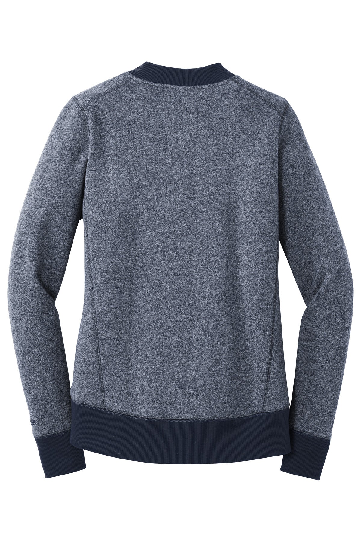 New Era Women's French Terry Baseball Full-Zip. LNEA503 True Navy Twist/ True Navy
