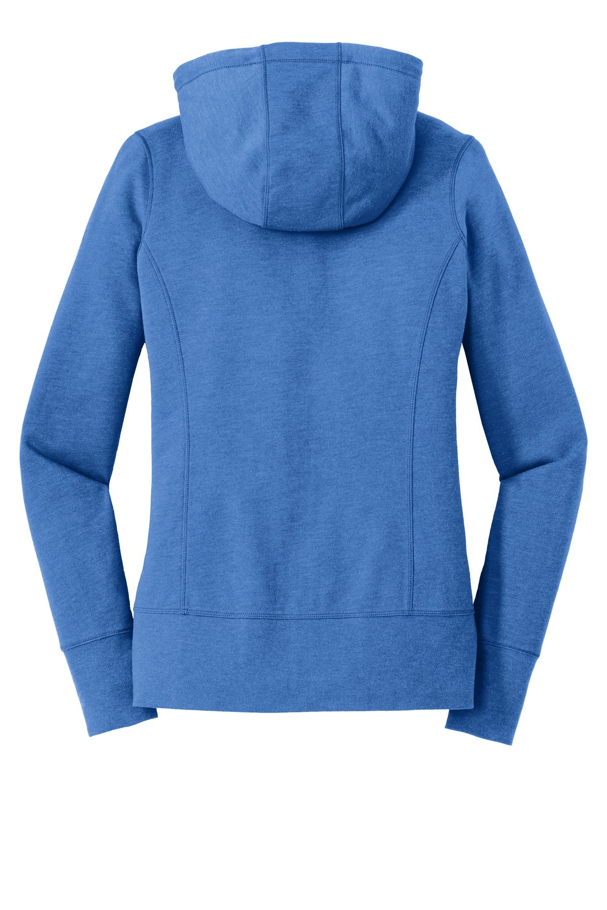 New Era Women's Tri-Blend Fleece Full-Zip Hoodie. LNEA511 Royal Heather