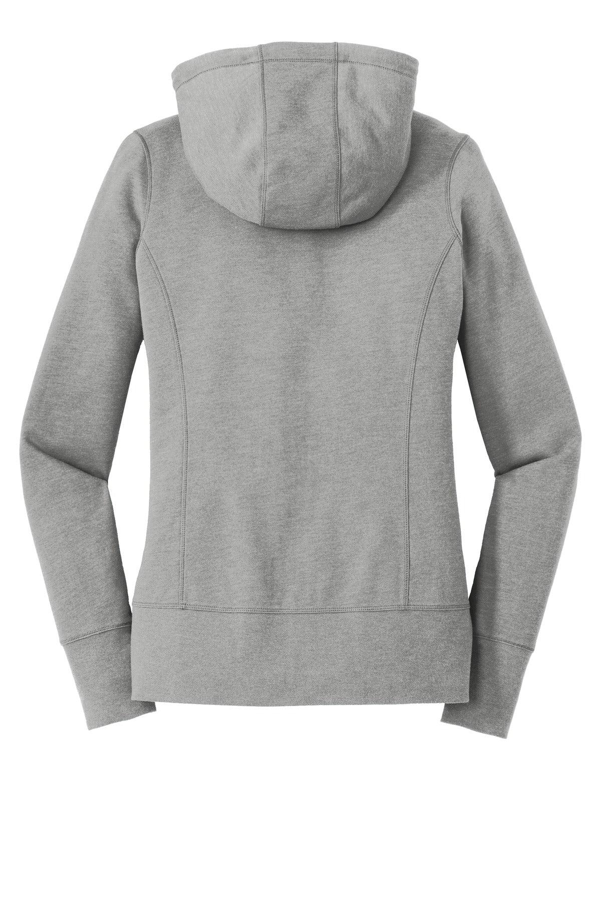 New Era Women's Tri-Blend Fleece Full-Zip Hoodie. LNEA511 Shadow Grey Heather