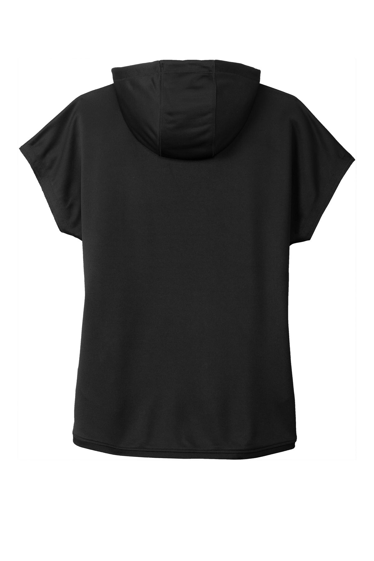 New Era Women's Performance Terry Short Sleeve Hoodie LNEA533 Black