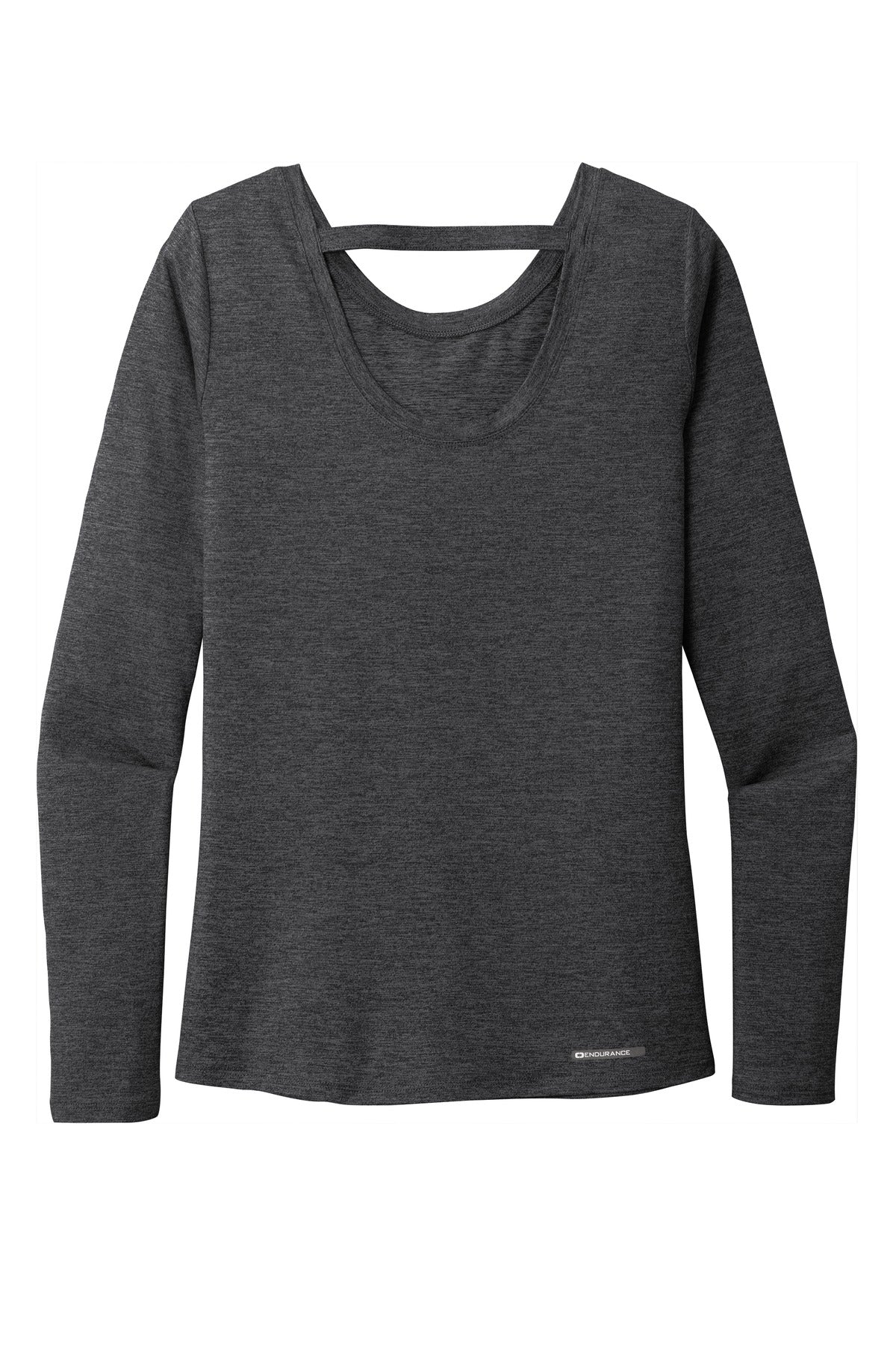 OGIO Women's Force Long Sleeve Tee LOE340 Blacktop Heather