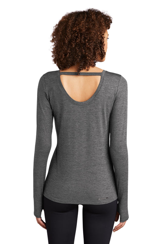 OGIO Women's Force Long Sleeve Tee LOE340 Gear Grey Heather