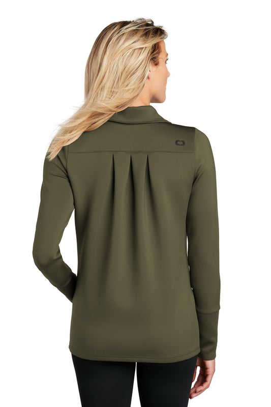 OGIO Women's Modern Performance Full-Zip LOE703 Deep Olive