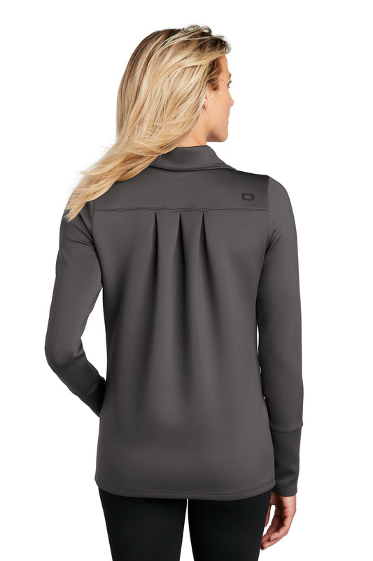 OGIO Women's Modern Performance Full-Zip LOE703 Tarmac Grey