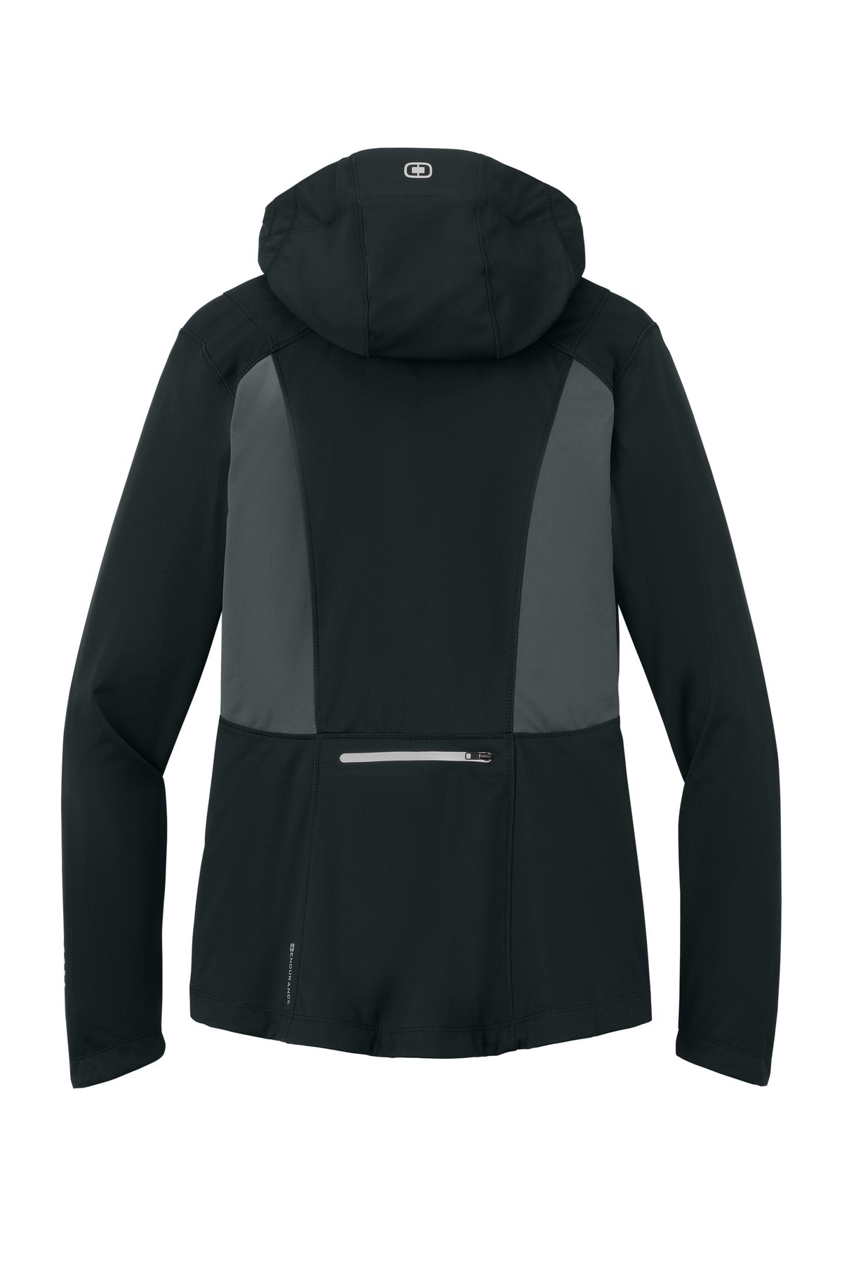 OGIO Women's Pivot Soft Shell LOE721 Blacktop/ Gear Grey