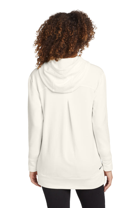 OGIO Women's Luuma Pullover Fleece Hoodie LOG810 Ivory Snow