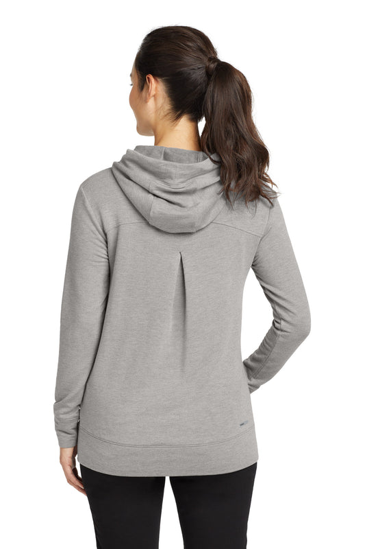 OGIO Women's Luuma Pullover Fleece Hoodie LOG810 Petrol Grey Heather